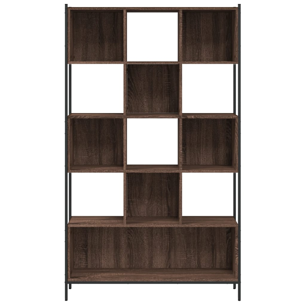 vidaXL Bookcase Brown Oak 102x28x172 cm | Engineered Wood