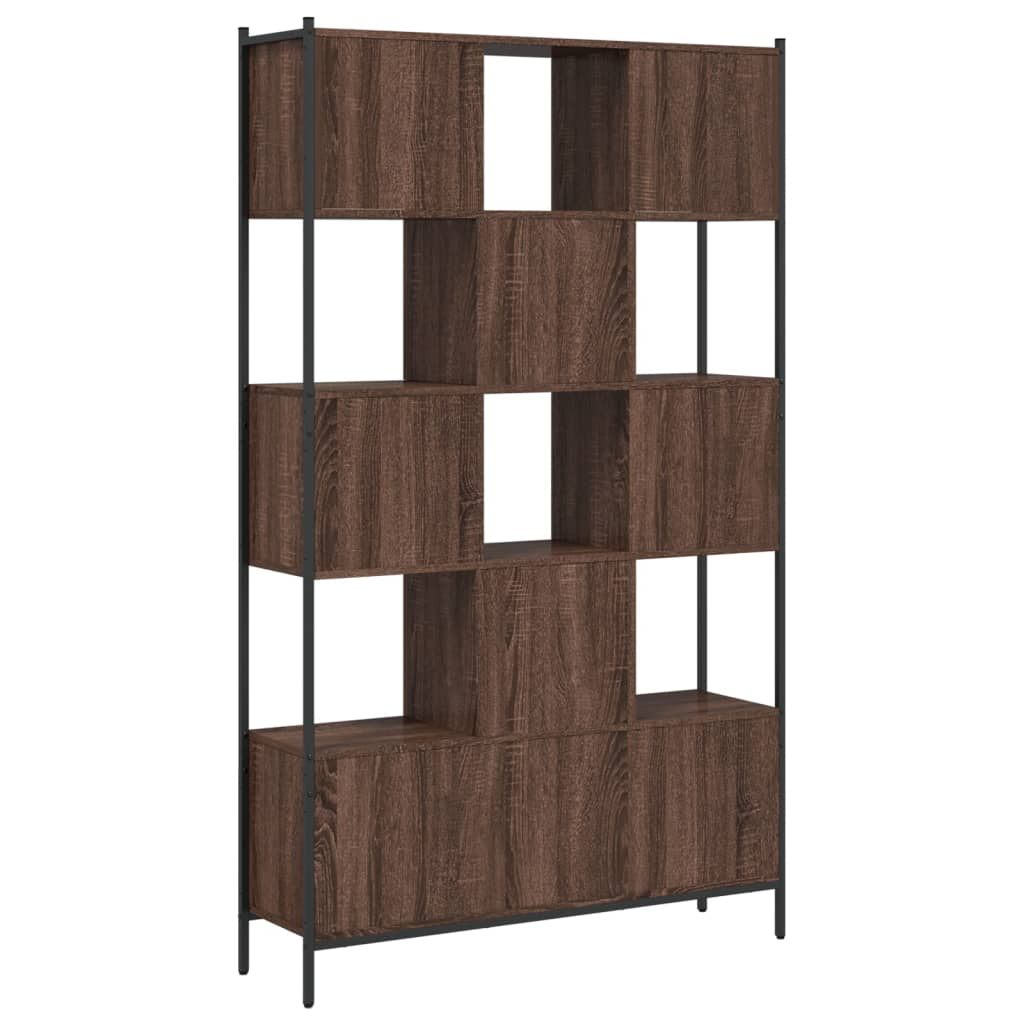 vidaXL Bookcase Brown Oak 102x28x172 cm | Engineered Wood