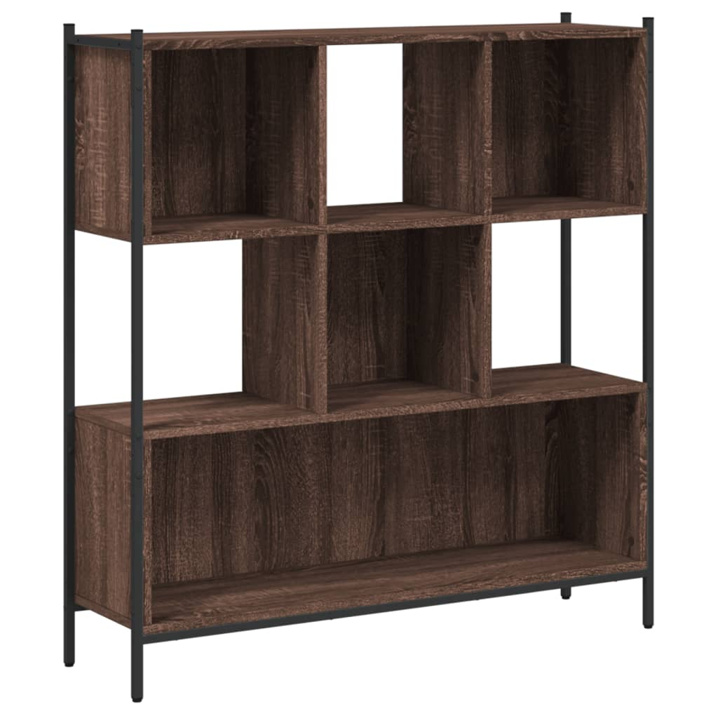 vidaXL Bookcase Brown Oak 102x28x172 cm | Engineered Wood