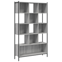 vidaXL Bookcase Grey Sonoma 102x28x172 cm Engineered Wood