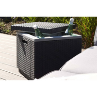 Keter Cooler Box Ice Cube Graphite - Portable Outdoor Ice Cooler