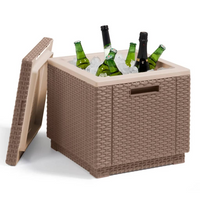 Keter Cooler Box Ice Cube Cappuccino 223761 - Refreshing Drinks Anywhere