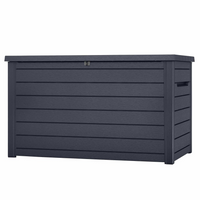 Keter Garden Storage Box Ontario 870L Anthracite - Durable, Weather-Resistant, and Stylish