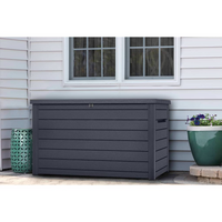 Keter Garden Storage Box Ontario 870L Anthracite - Durable, Weather-Resistant, and Stylish