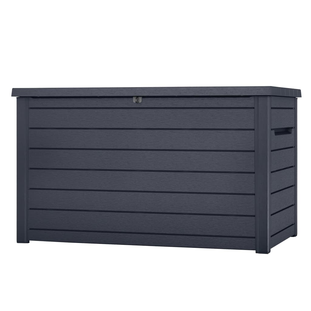 Keter Garden Storage Box Ontario 870L Anthracite Ecom - Spacious and Weather-Resistant