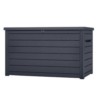 Keter Garden Storage Box Ontario 870L Anthracite Ecom - Spacious and Weather-Resistant