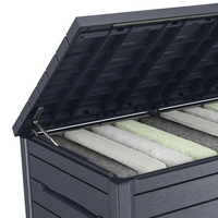 Keter Garden Storage Box Ontario 870L Anthracite Ecom - Spacious and Weather-Resistant