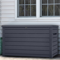 Keter Garden Storage Box Ontario 870L Anthracite Ecom - Spacious and Weather-Resistant