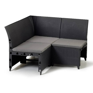 Keter Garden Corner Element Rosalie Graphite - Modern and Stylish Outdoor Furniture