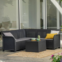 Keter Garden Corner Element Rosalie Graphite - Modern and Stylish Outdoor Furniture