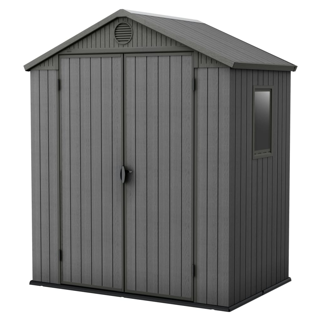 Keter Garden Shed Darwin 64 Grey - Spacious Outdoor Storage Solution