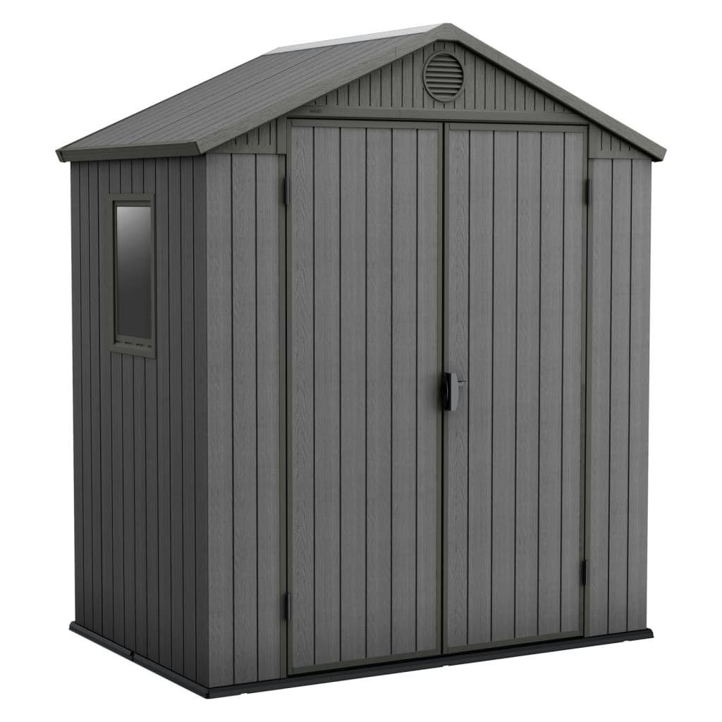 Keter Garden Shed Darwin 64 Grey - Spacious Outdoor Storage Solution