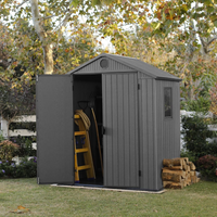 Keter Garden Shed Darwin 64 Grey - Spacious Outdoor Storage Solution