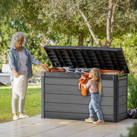 Keter Outdoor Storage Box Cortina 757 L Grey - Weather-Resistant, Spacious, and Easy-to-Assemble