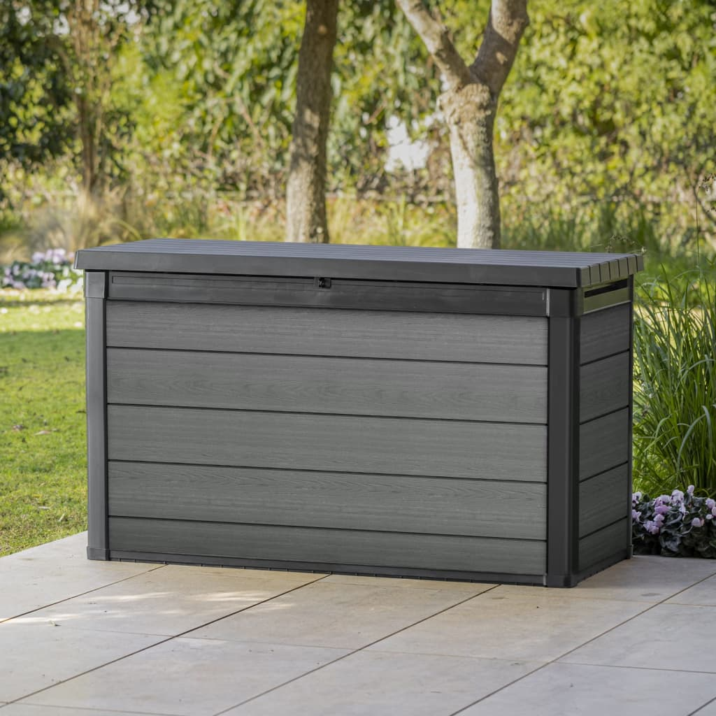 Keter Outdoor Storage Box Cortina 757 L Grey - Weather-Resistant, Spacious, and Easy-to-Assemble