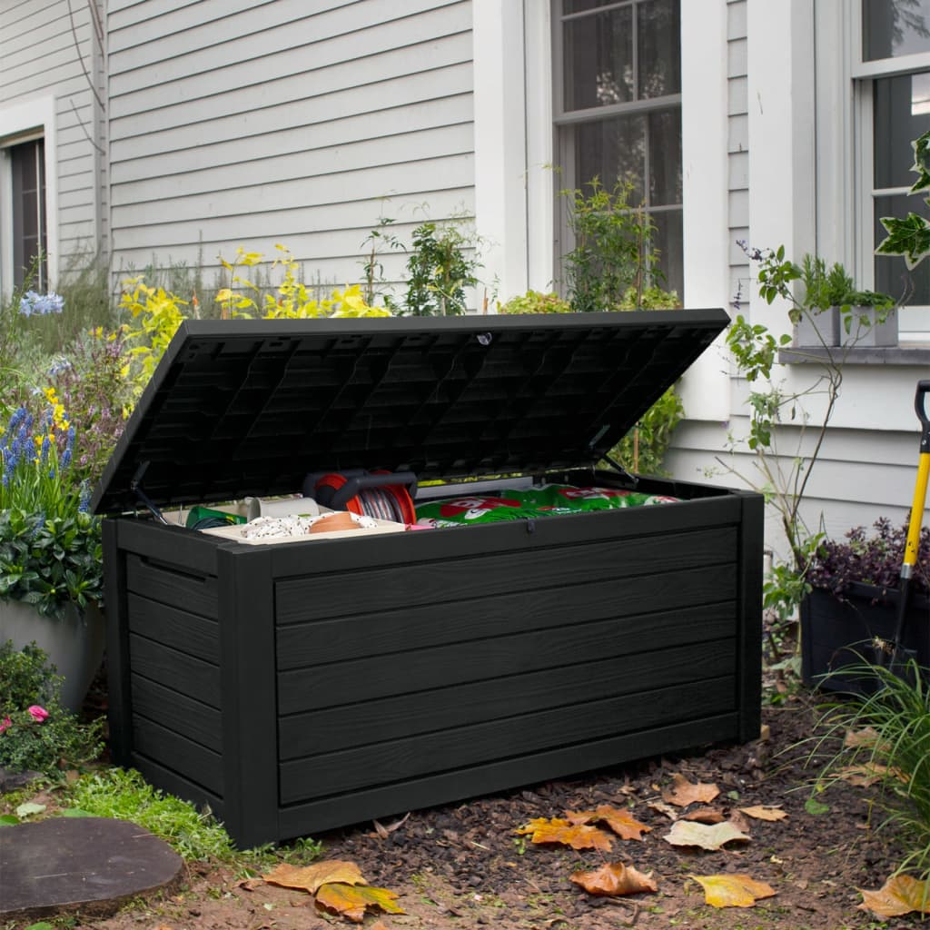 Keter Outdoor Storage Box Northwood 630 L Graphite - Durable and Weather-Proof