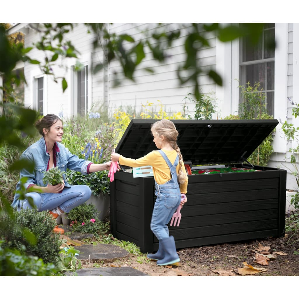 Keter Outdoor Storage Box Northwood 630 L Graphite - Durable and Weather-Proof