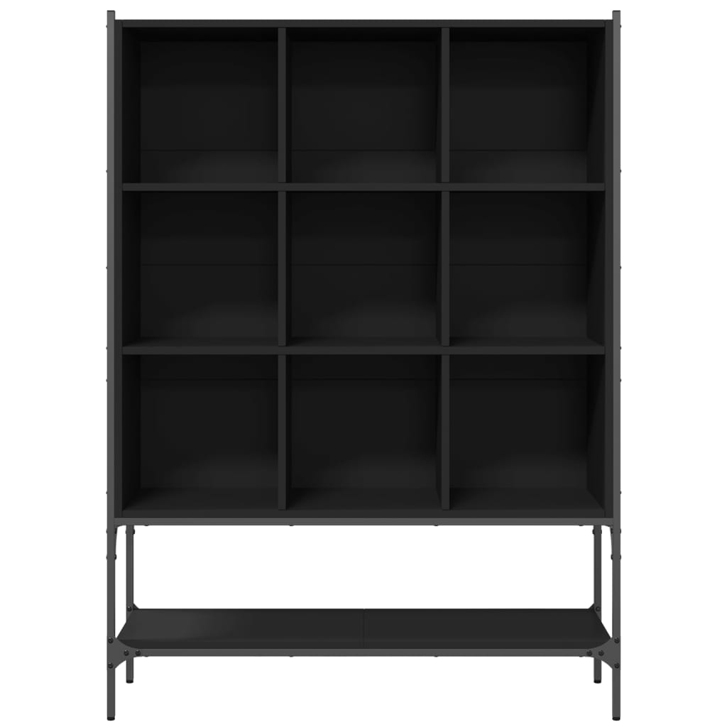 vidaXL Bookcase Black 102x30x141.5 cm Engineered Wood