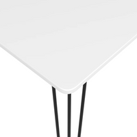 vidaXL 7 Piece Bar Set White and Black - Modern Design for Home, Garden, Bar, Pub, or Restaurant