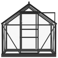 vidaXL Glass Greenhouse Anthracite 155x103x191 cm Aluminium - Protect Your Plants with a Sturdy Glass Greenhouse