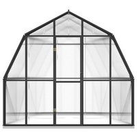 vidaXL Greenhouse with Base Frame Anthracite 6.43 m² Aluminium