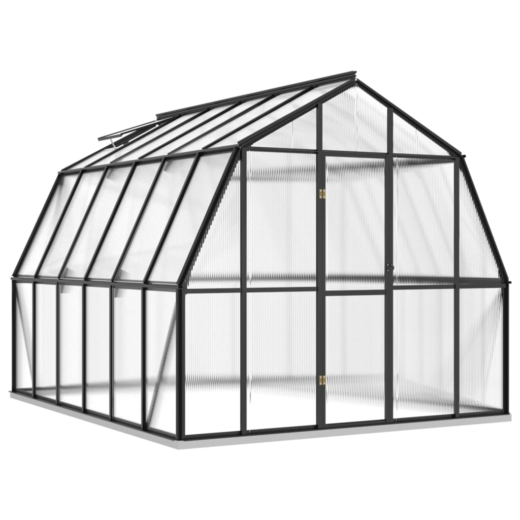 vidaXL Greenhouse with Base Frame Anthracite 9.53 m² Aluminium