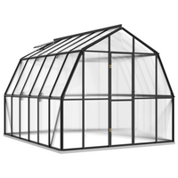 vidaXL Greenhouse with Base Frame Anthracite 9.53 m² Aluminium