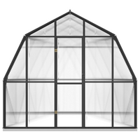 vidaXL Greenhouse with Base Frame Anthracite 9.53 m² Aluminium