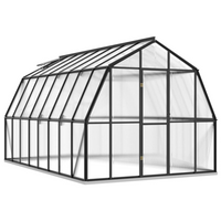 vidaXL Greenhouse with Base Frame Anthracite 12.63 m² Aluminium