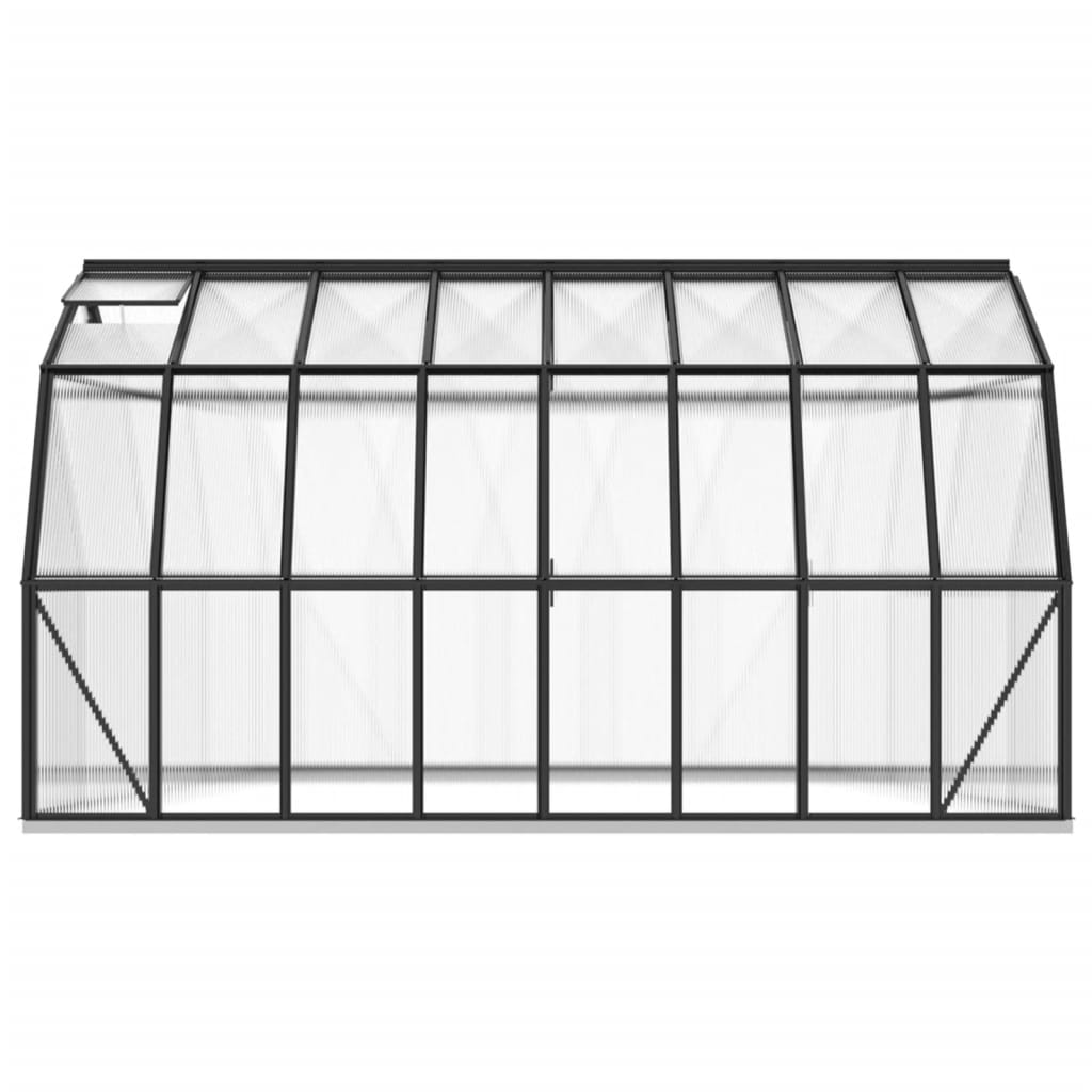 vidaXL Greenhouse with Base Frame Anthracite 12.63 m² Aluminium