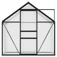 vidaXL Greenhouse Anthracite Aluminium 1.33 m²