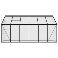 vidaXL Greenhouse Anthracite Aluminium 7.44 m³