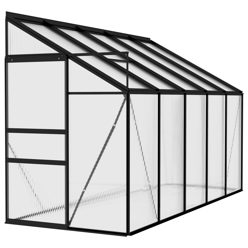 vidaXL Greenhouse Anthracite Aluminium 6.23 m³ - Protect and Nurture Your Plants