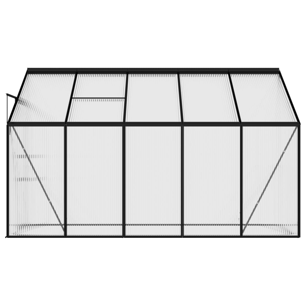 vidaXL Greenhouse Anthracite Aluminium 6.23 m³ - Protect and Nurture Your Plants