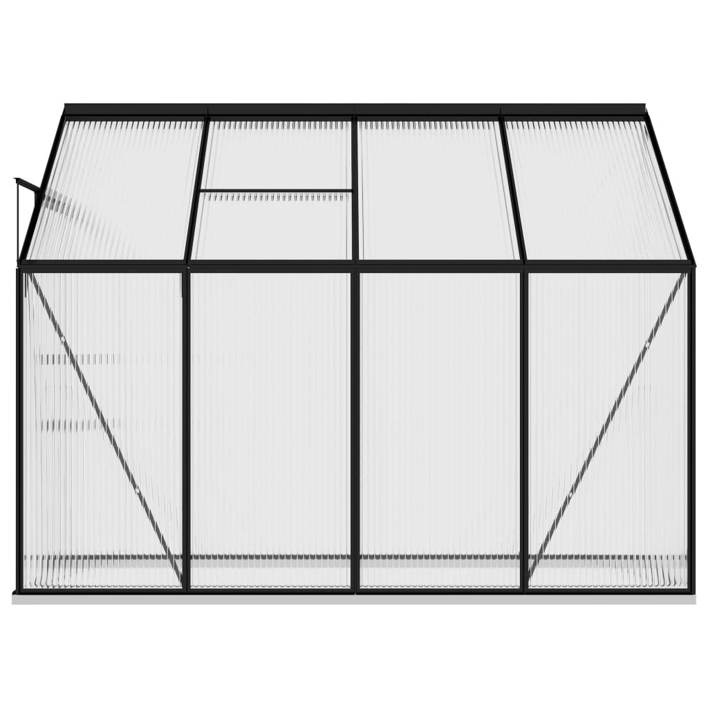 vidaXL Greenhouse Anthracite Aluminium 5.24 m³