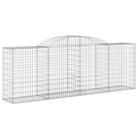 vidaXL Arched Gabion Baskets 30 pcs 300x50x100/120 cm - Galvanised Iron