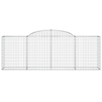 vidaXL Arched Gabion Baskets 30 pcs 300x50x100/120 cm - Galvanised Iron