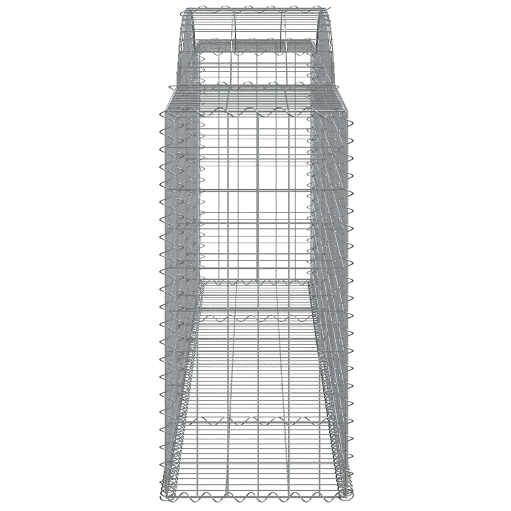 vidaXL Arched Gabion Baskets 30 pcs 300x50x100/120 cm - Galvanised Iron