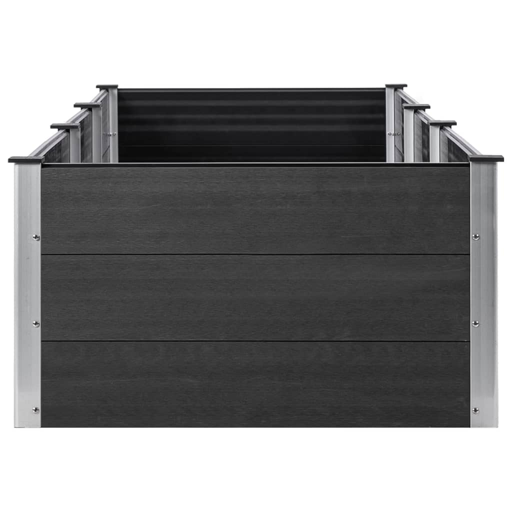 vidaXL Garden Raised Bed Grey 300x100x54 cm WPC