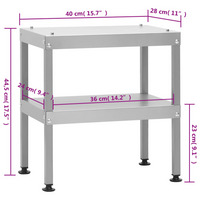 vidaXL BBQ Oven Smoker with Table Galvanised Steel