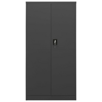 vidaXL Locker Cabinet Anthracite 90x40x180 cm Steel - Industrial Design | Ample Storage Space