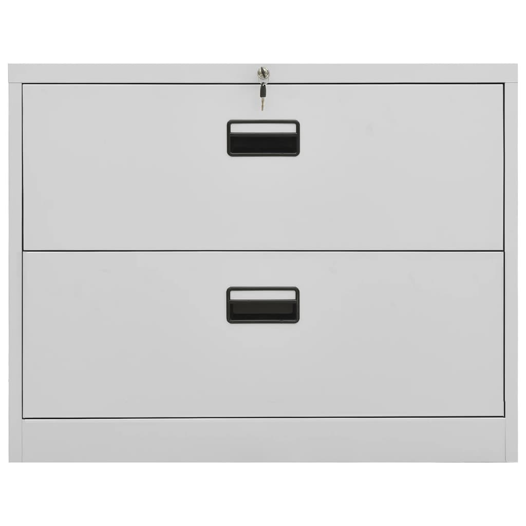 vidaXL Filing Cabinet Light Grey 90x46x72.5 cm Steel | Durable and Stylish Storage Solution