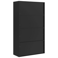 vidaXL File Cabinet Black 105x40x180 cm Steel - Organize Your Office in Style