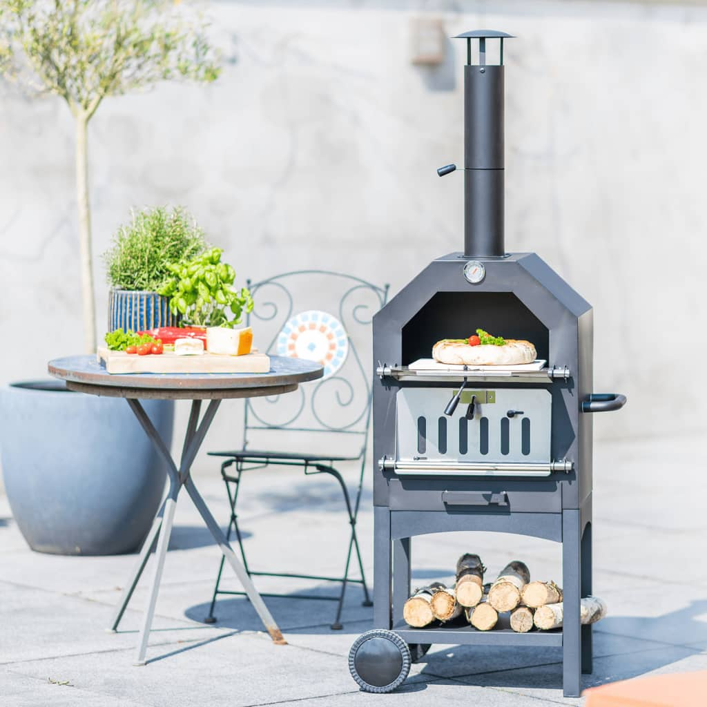 RedFire Outdoor Pizza Oven Lorenzo Black LOR17 - Authentic Italian Cooking