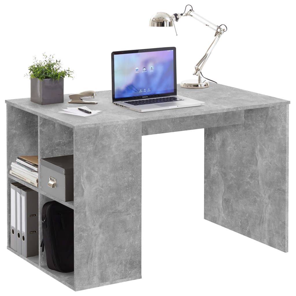 Get Organized with the FMD Desk with Side Shelves - Stylish and Functional