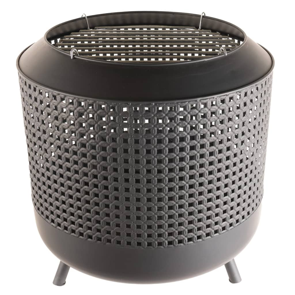 RedFire Fire Basket with BBQ Grill Midland Black - Outdoor Cooking Made Easy