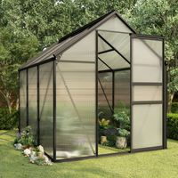 vidaXL Greenhouse Anthracite Aluminium 3.61 m² - Protect Your Plants All Year Round