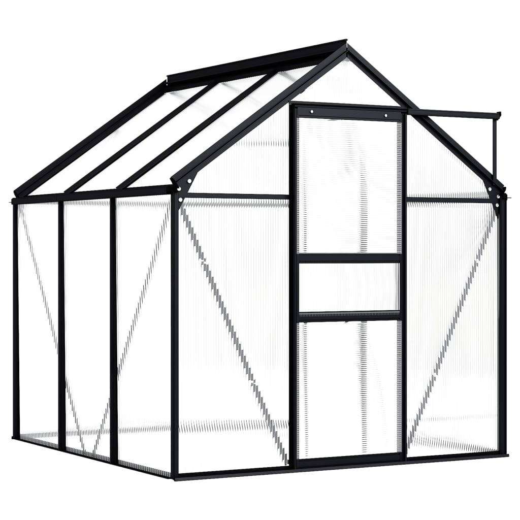 vidaXL Greenhouse Anthracite Aluminium 3.61 m² - Protect Your Plants All Year Round