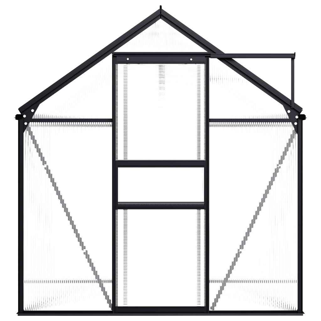 vidaXL Greenhouse Anthracite Aluminium 3.61 m² - Protect Your Plants All Year Round