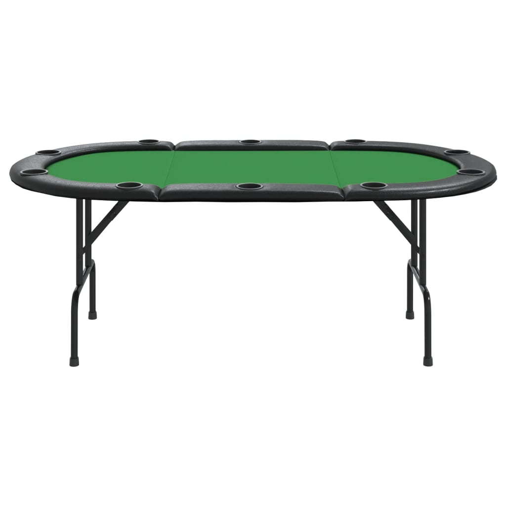 vidaXL 10-Player Folding Poker Table Green | Host Professional Poker Nights